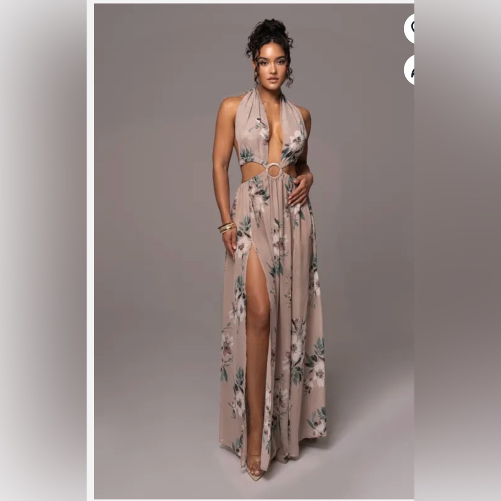 JLUXLabel floral chiffon maxi dress